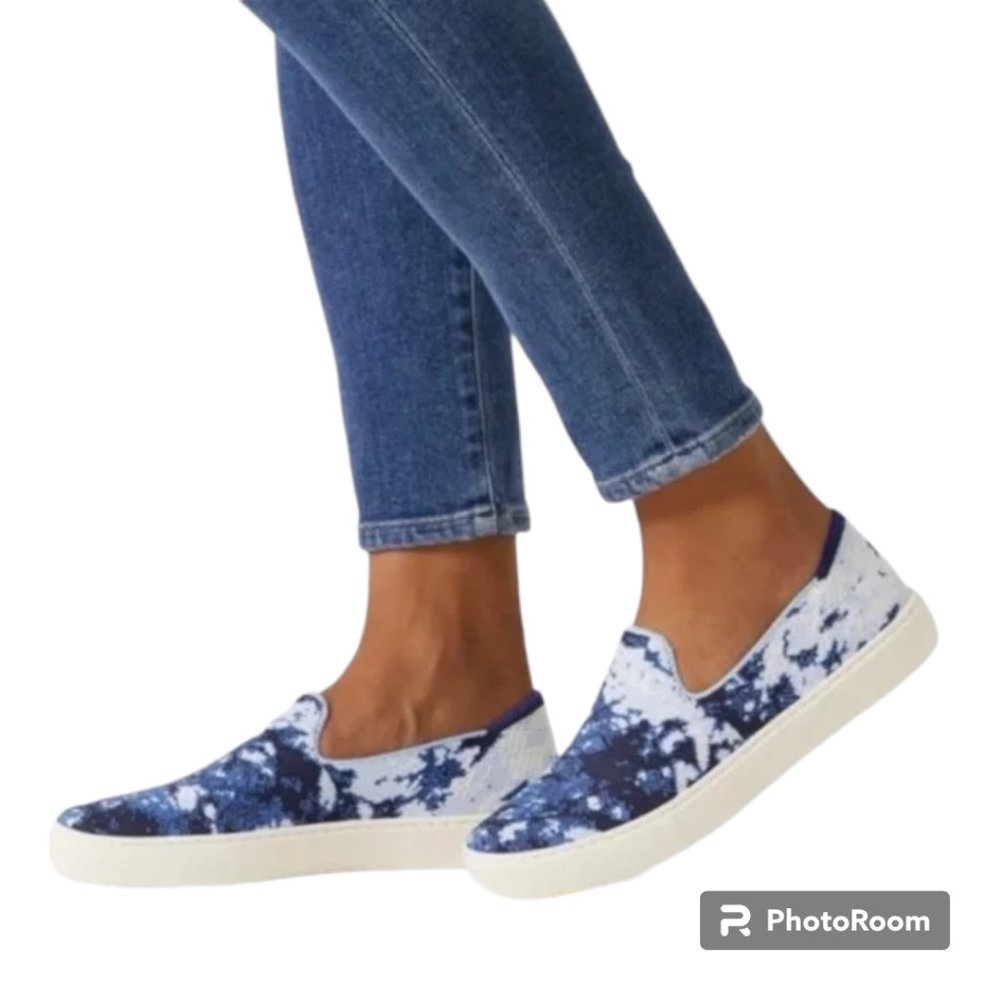 Rothys x The Butcher's Daughter‎ Shibori Sneakers Limited Edition Women's Sz 9.5